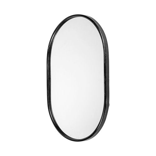 Oval Metal Frame Mirror