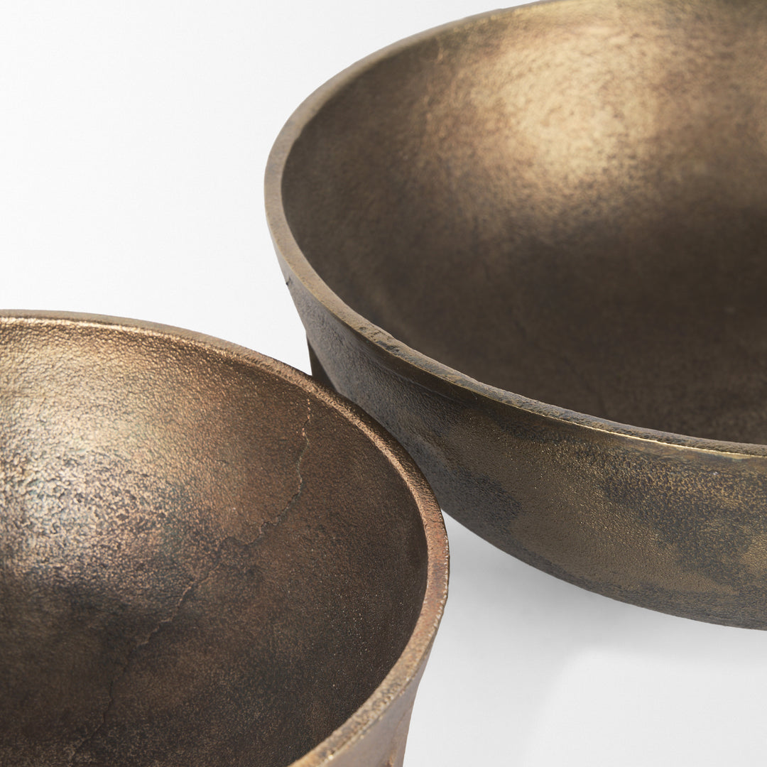 Gold Metal Decorative Bowls