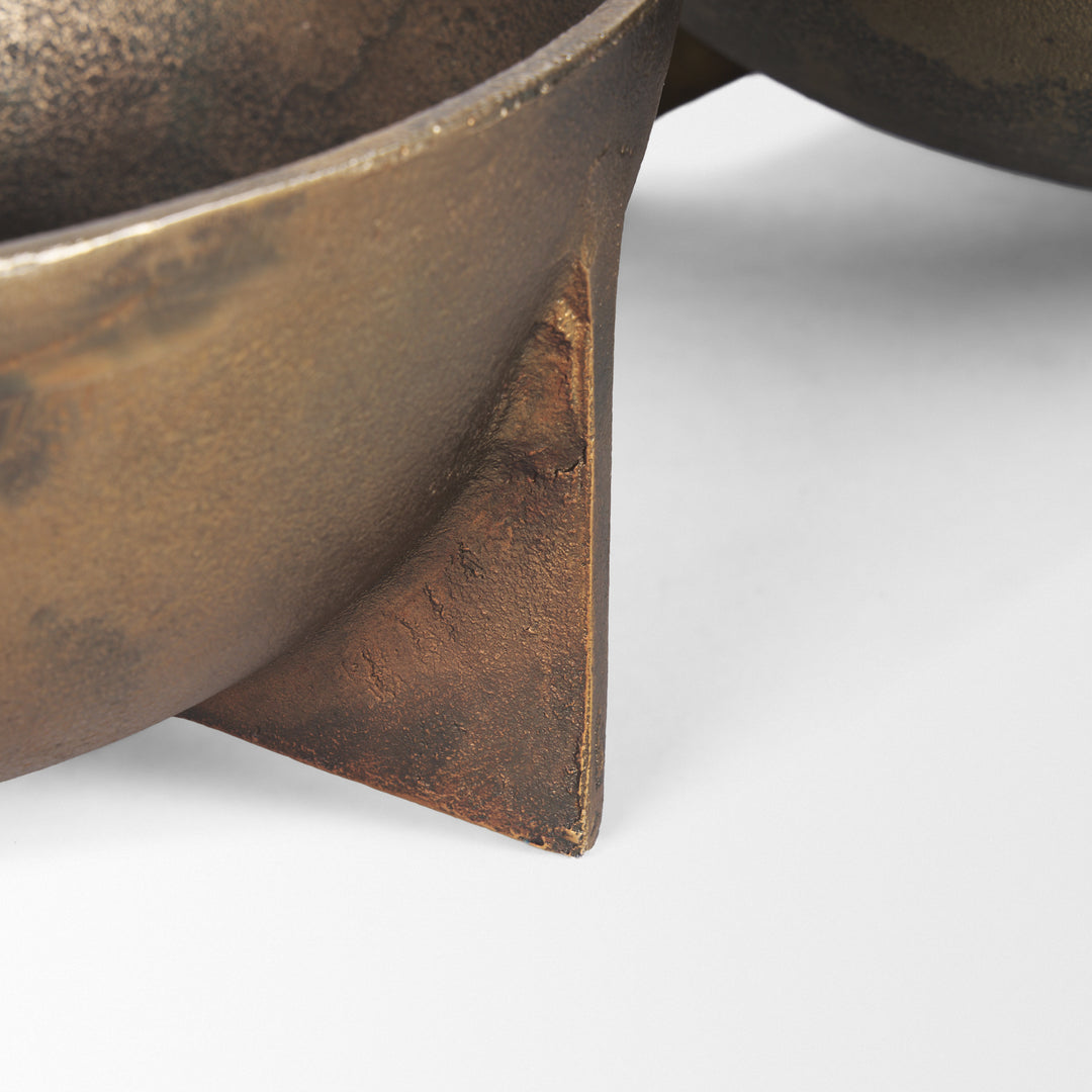 Gold Metal Decorative Bowls
