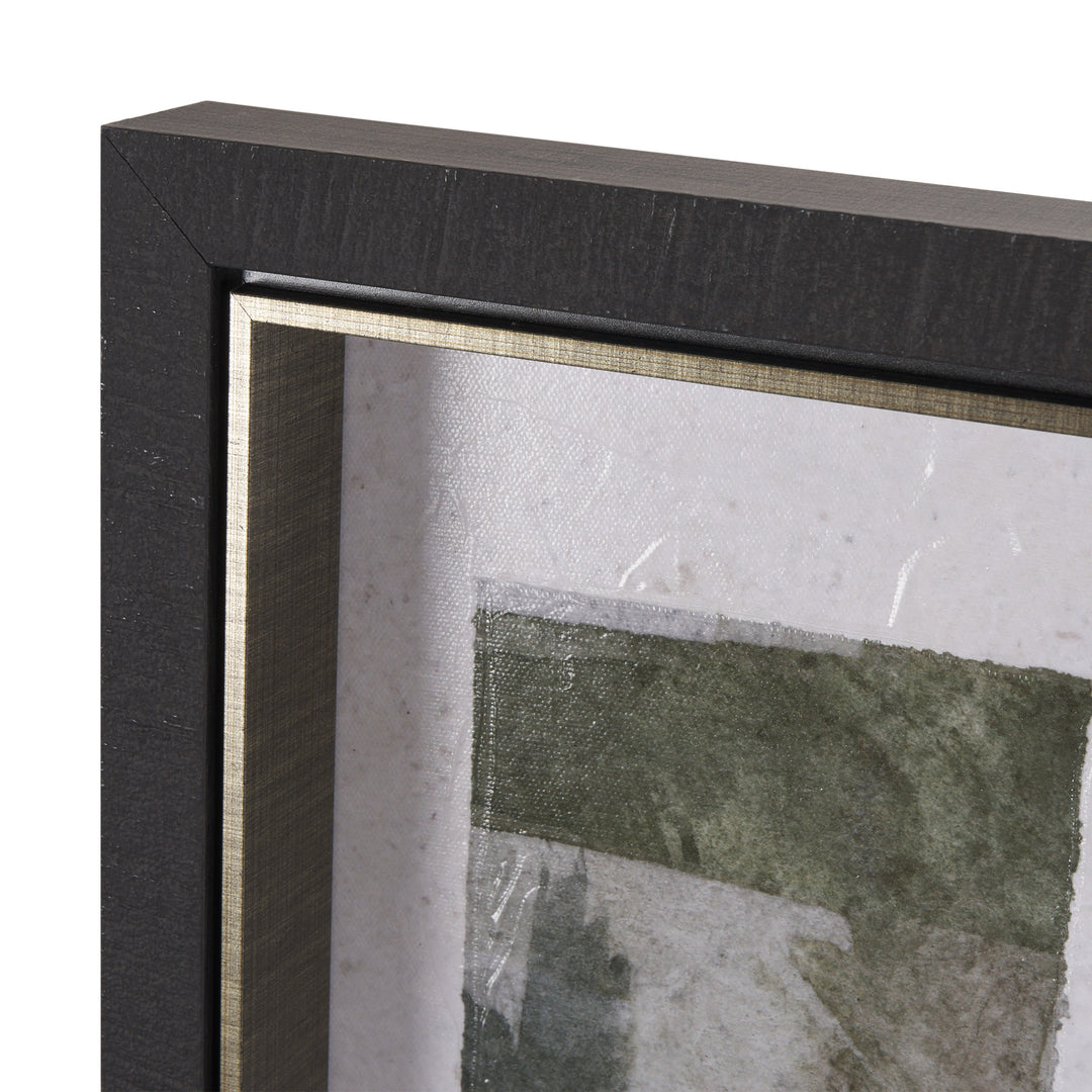 black & gold framed art