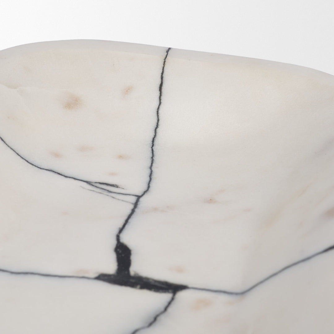 Sintessi White Marble Bowl