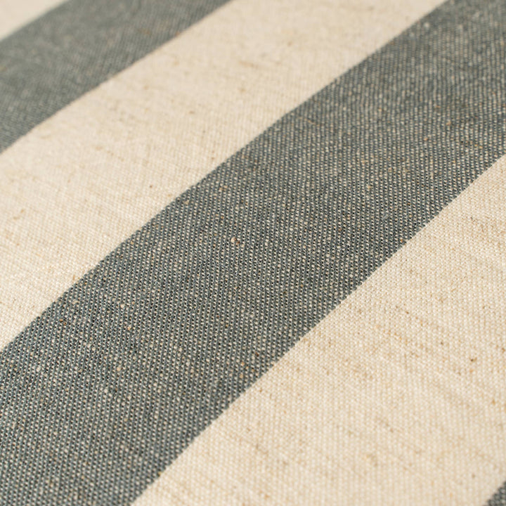 Slate Grey Wide Stripe Pillow
