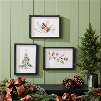 Holiday Christmas Art, 3 Styles