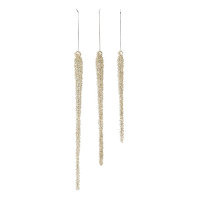 Glass Icicle Ornament