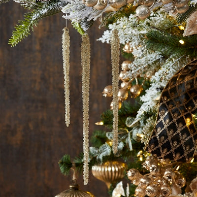 Glass Icicle Ornament