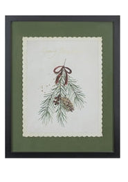 Merry Christmas w/Pine Print, 2 Styles