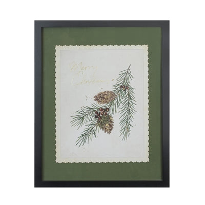 Merry Christmas w/Pine Print, 2 Styles