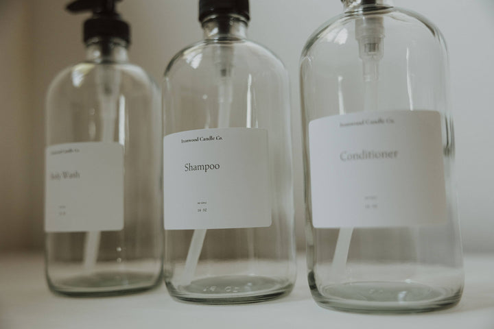 Clear Glass Dispenser 16OZ: Hand Soap