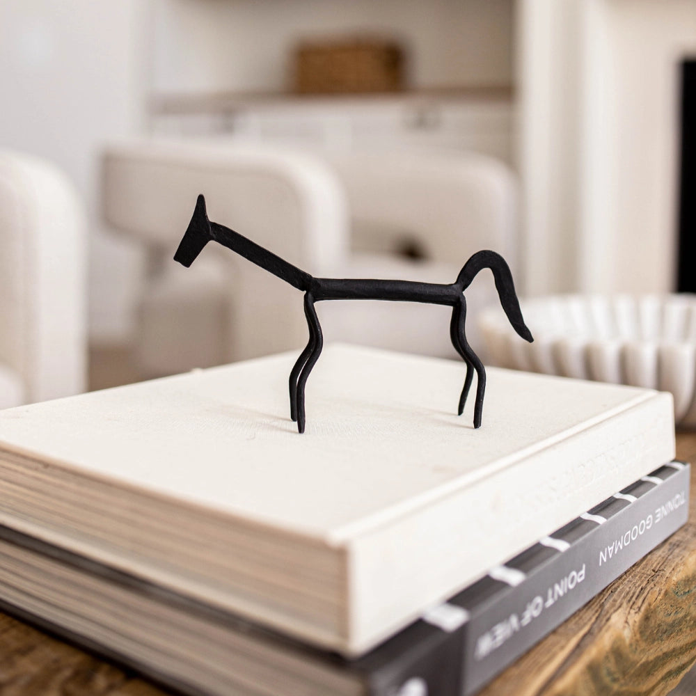 Black Iron Decorative Horse