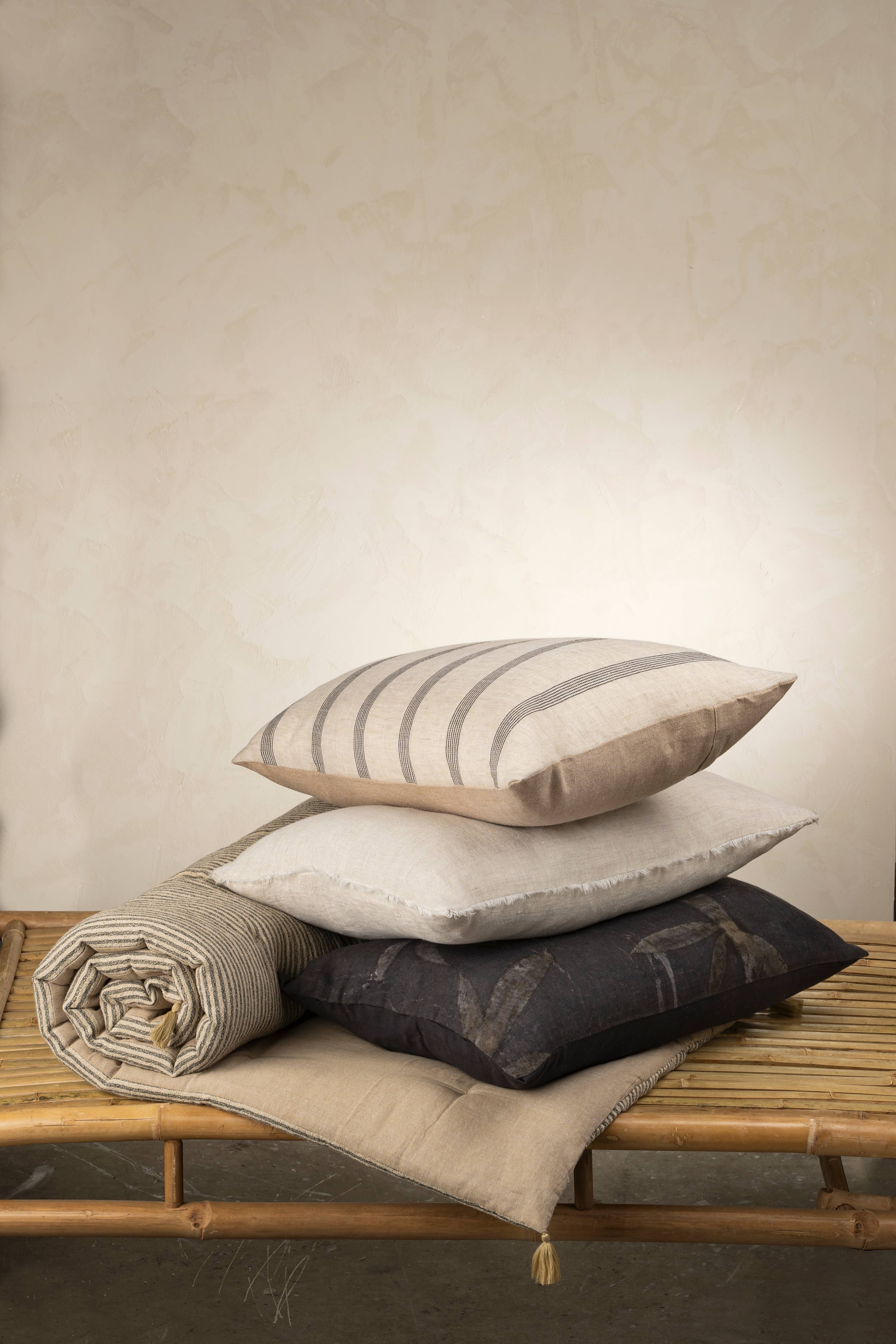 Valley Stripe Linen Pillow - Thumbnail 2