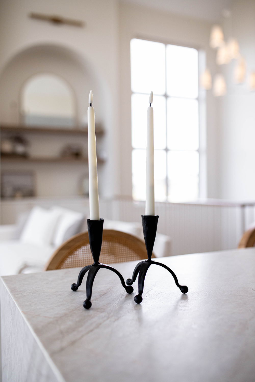 Iron Taper Candle Holder - Thumbnail 5