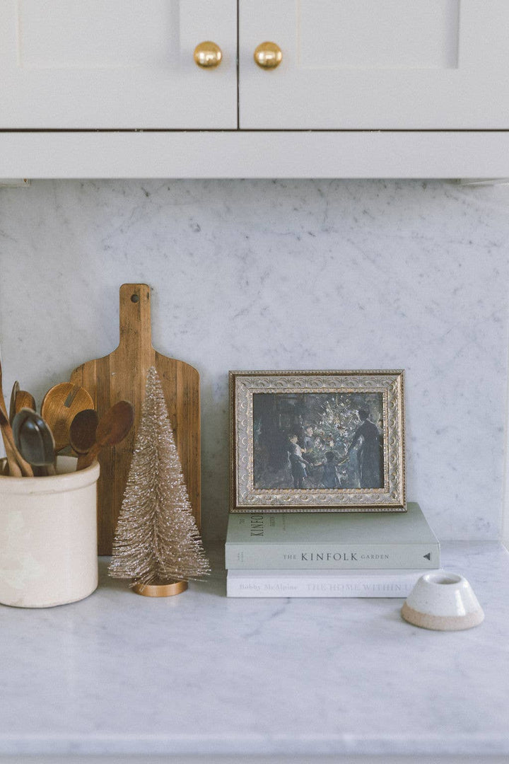 Gather Around the Tree Framed Antique Art: 16x12