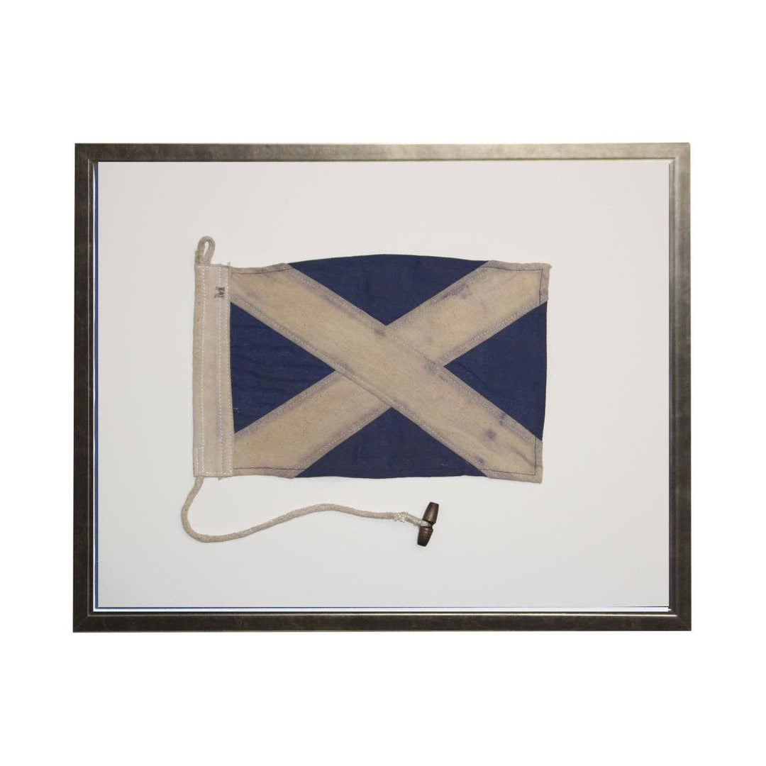 Nautical Flag: White Shadowbox 20" x 16"
