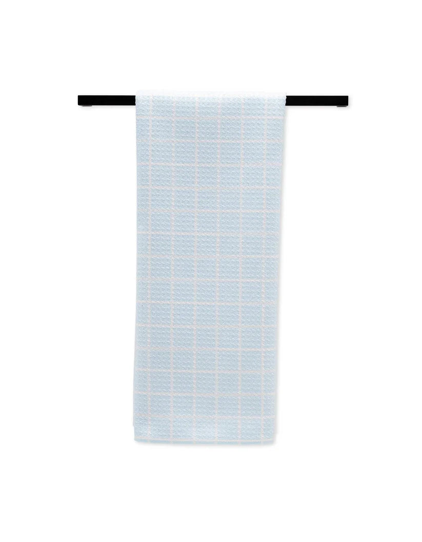 Summer Grid Blue Geometry Towel