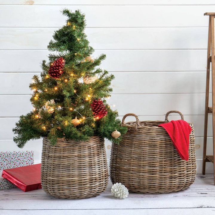 S/2 RD KUBU RATTAN STORAGE SH