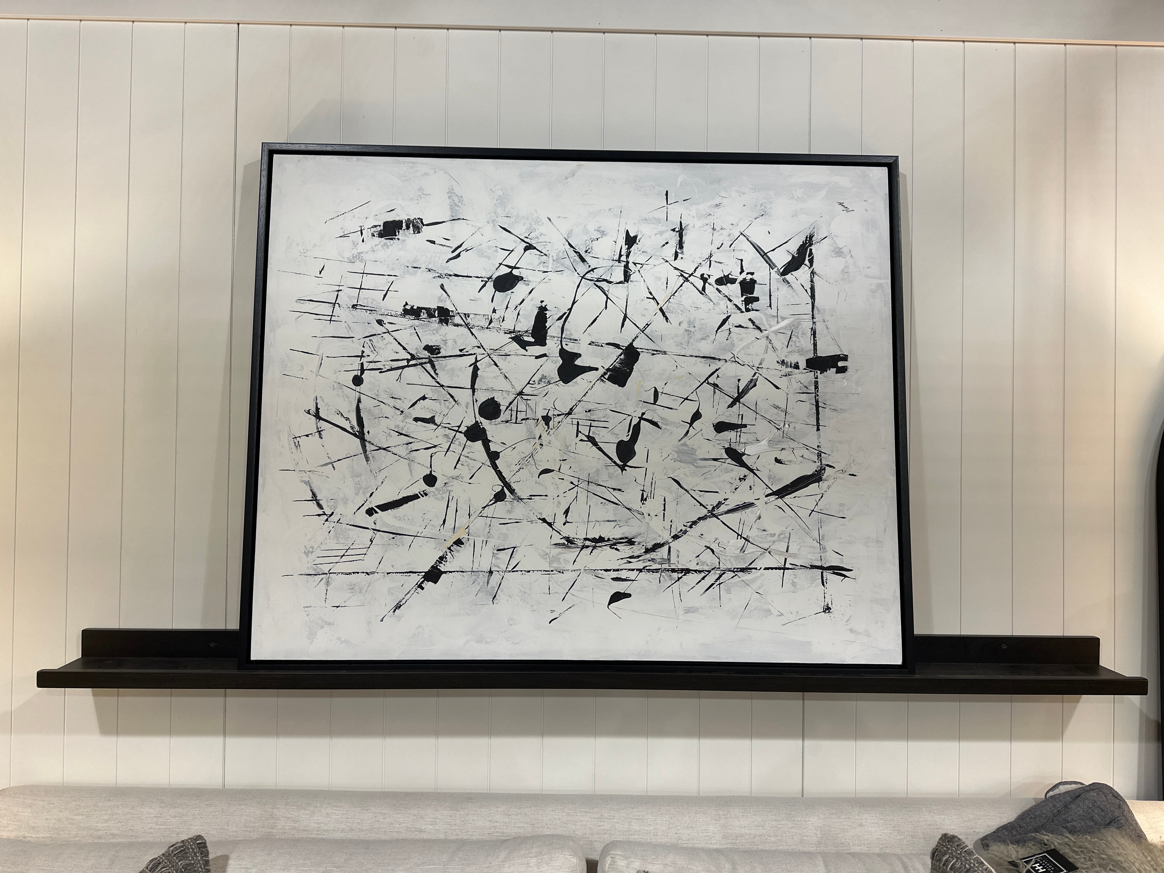 7’ Black Ledge Shelf