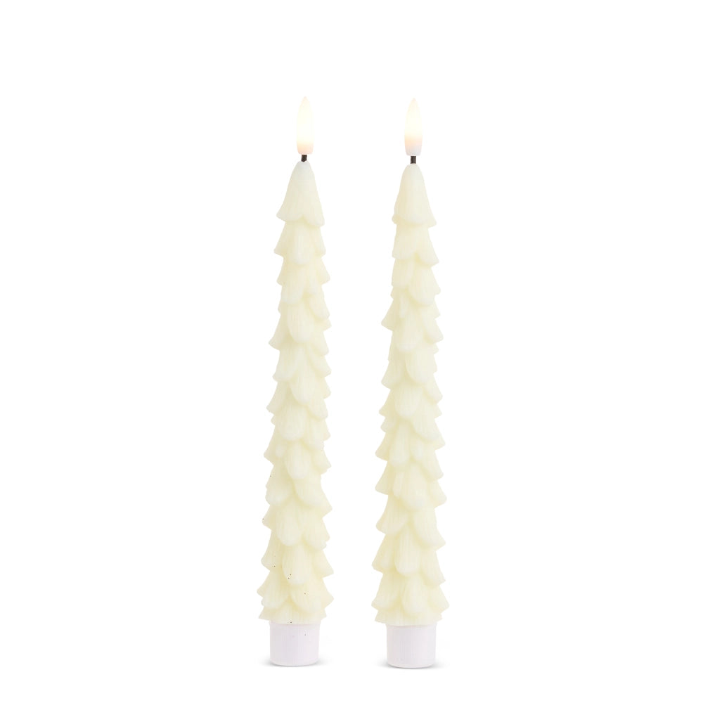 Ivory Small Tree Taper Candles