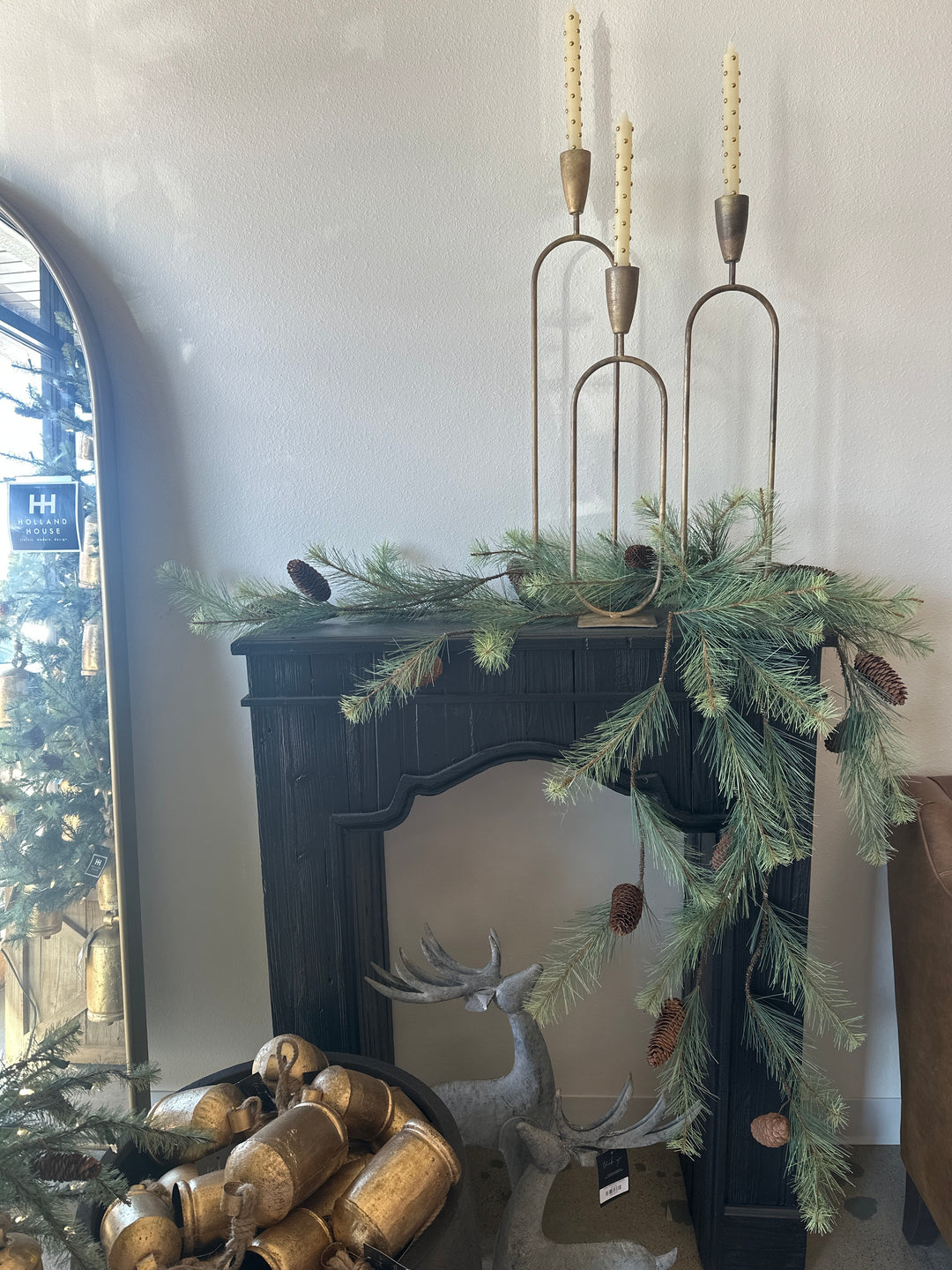 4' BLACK HILLS PINE/CONE HNG VINE