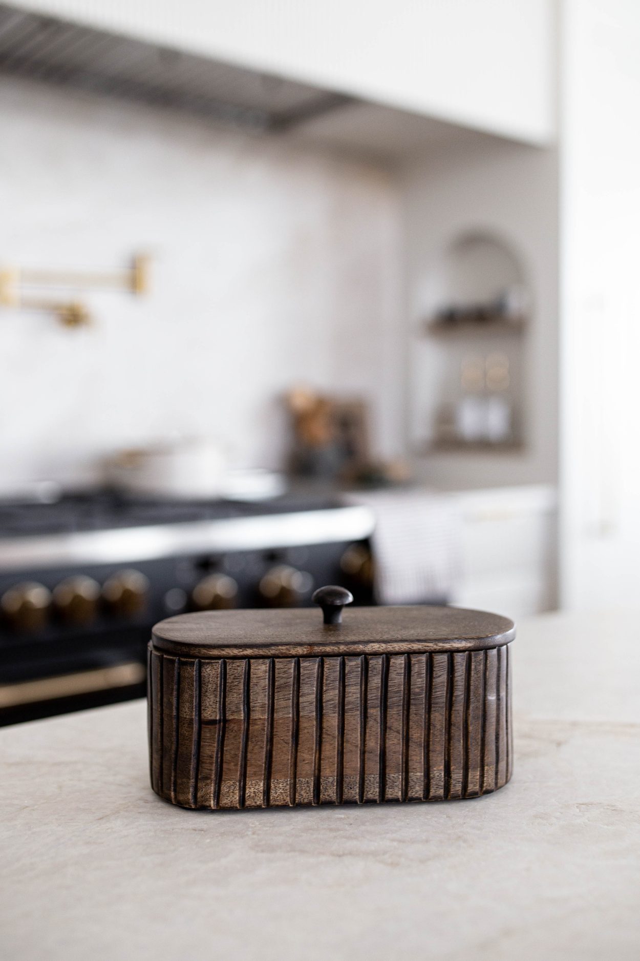 Holland House Fluted Mango Wood Box