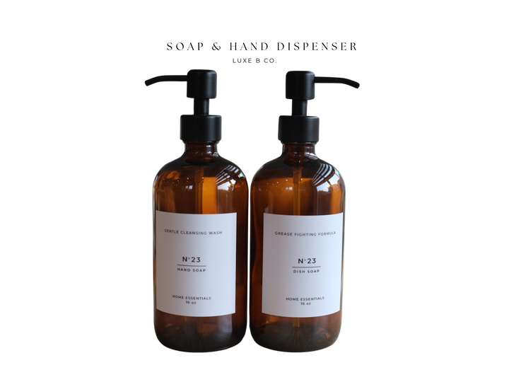 Amber Hand Soap Dispenser