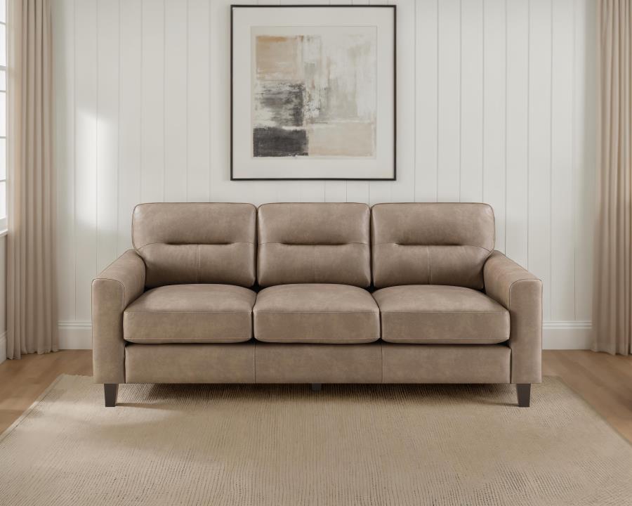 Scotland Faux Leather Sofa