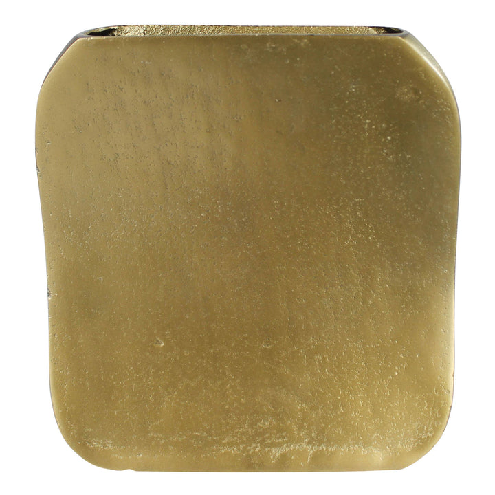 Gold rectangular planter 