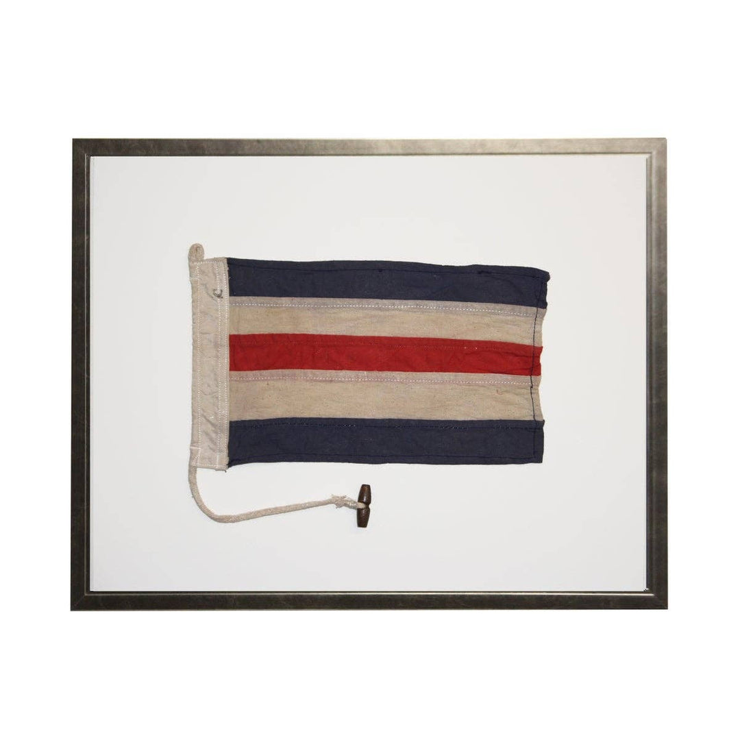 Nautical Flag: White Shadowbox 20" x 16"