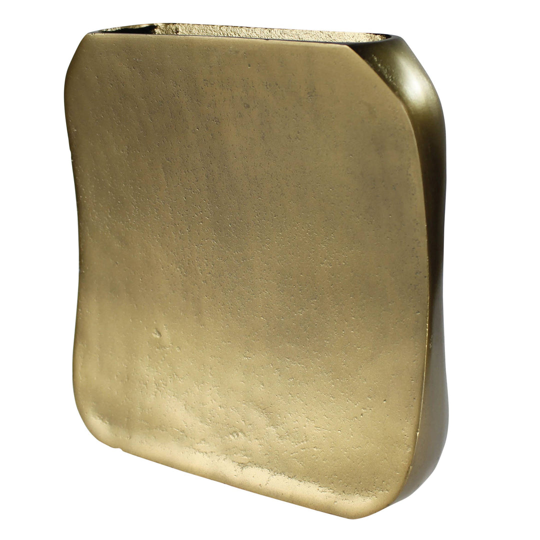 Gold rectangular planter 