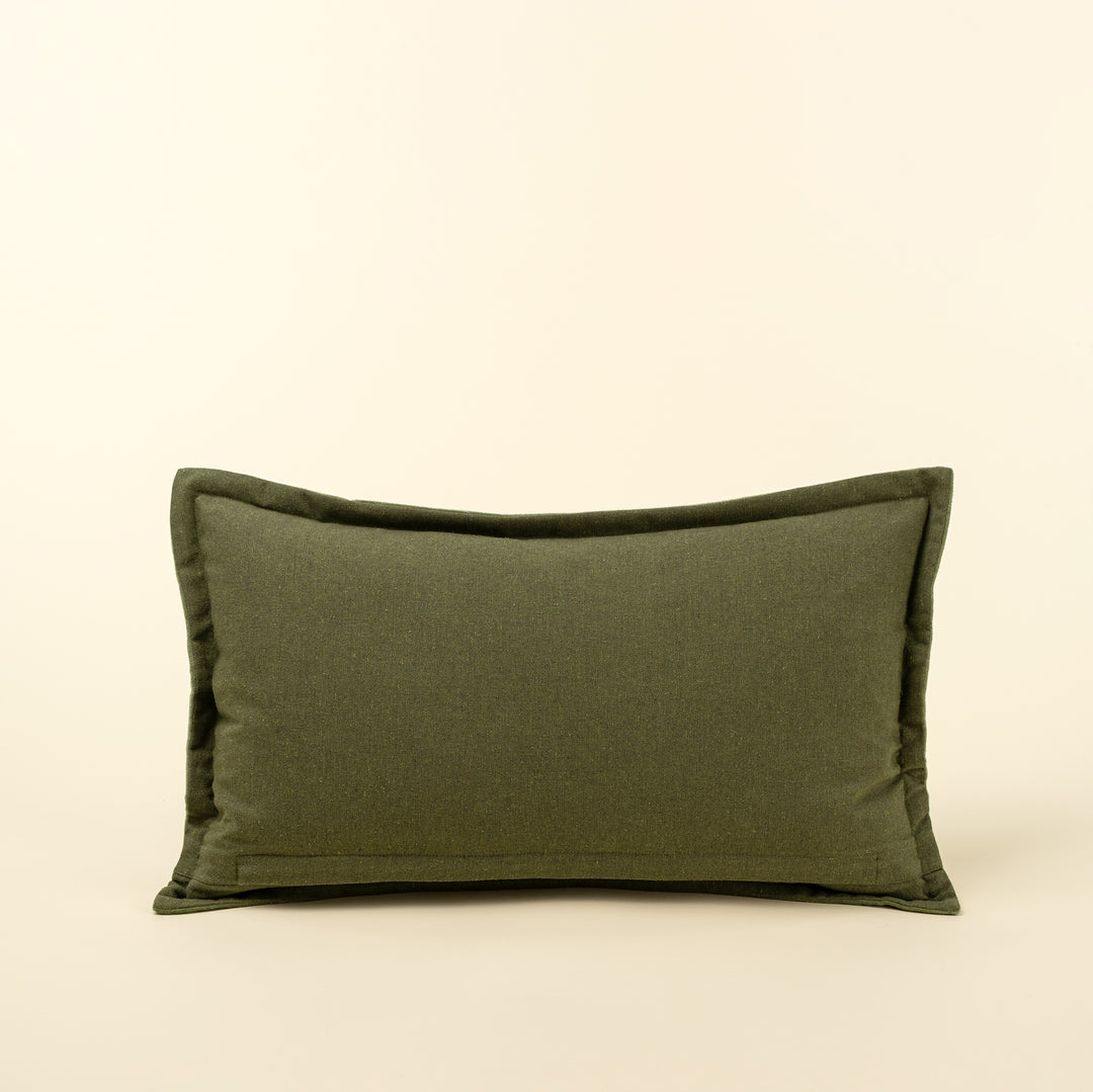 Green Happy Holidays Pillow