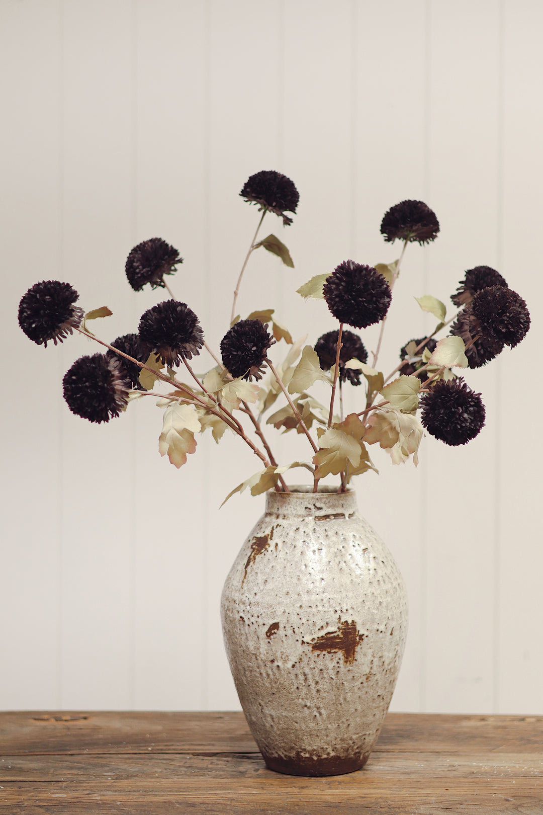 Midnight Pom Pom Floral Spray