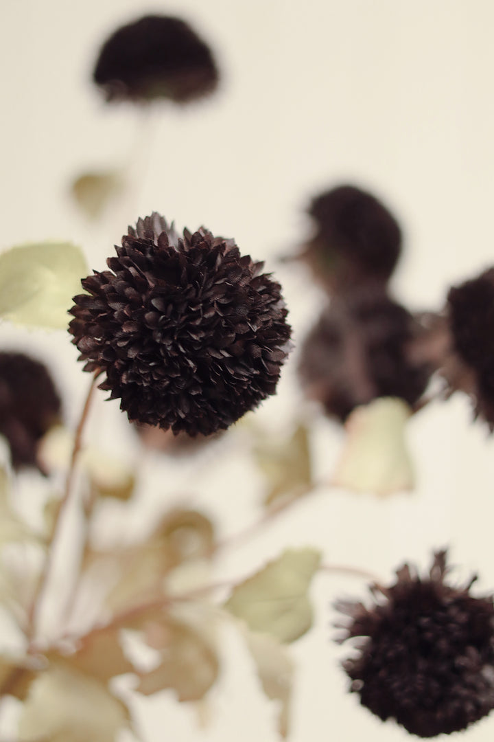 Midnight Pom Pom Floral Spray