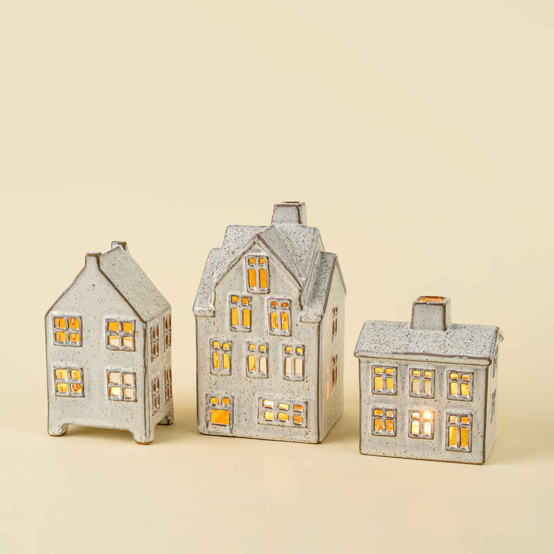 Winter Chalet Tealight House