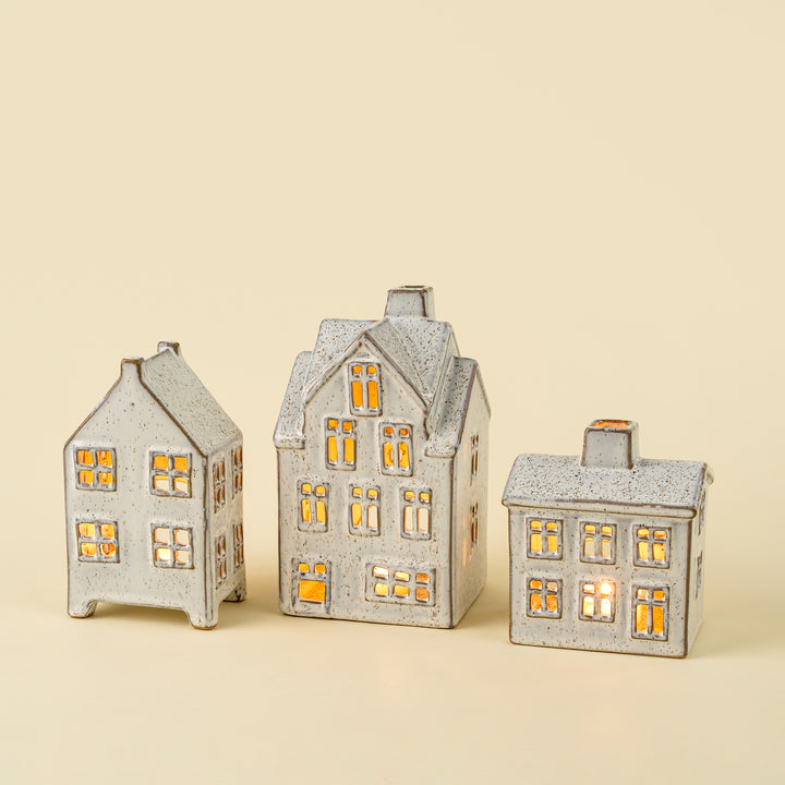 Winter Chalet Tealight House