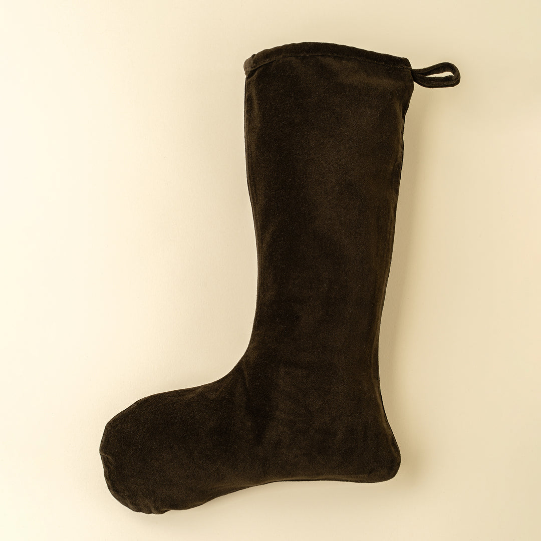 Vera Velvet Stocking- Midnight Green
