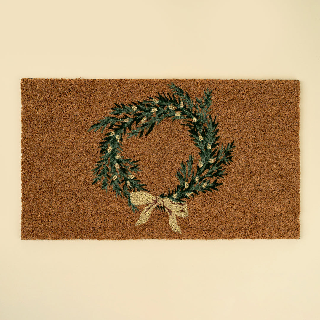 Holiday Wreath Doormat