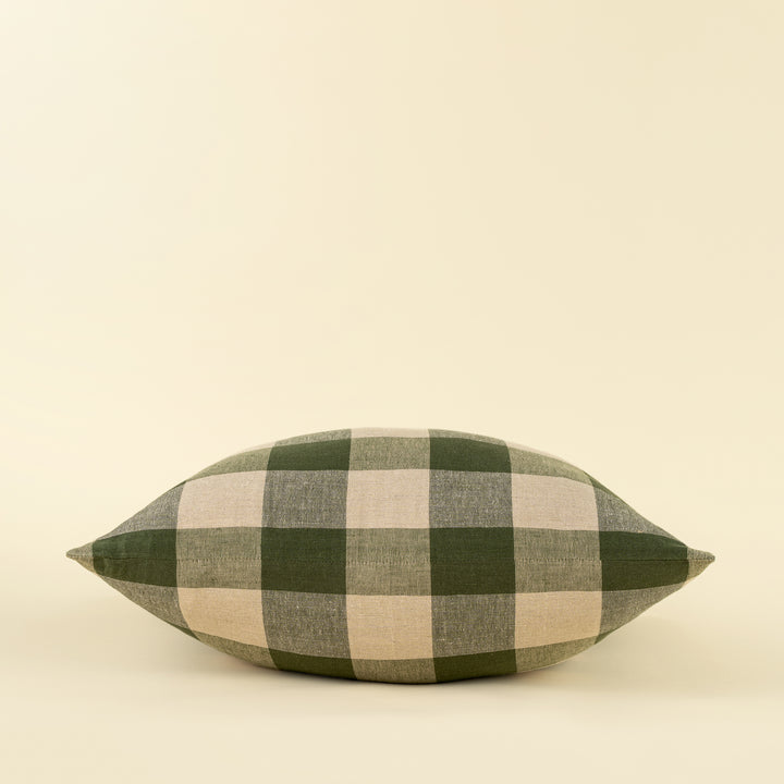 Hawthorne Gingham Pillow- Green