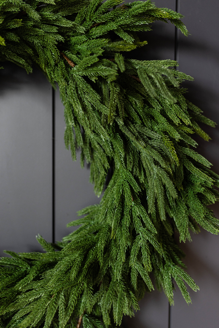 Norfolk Full Real Touch Wreath - 34"