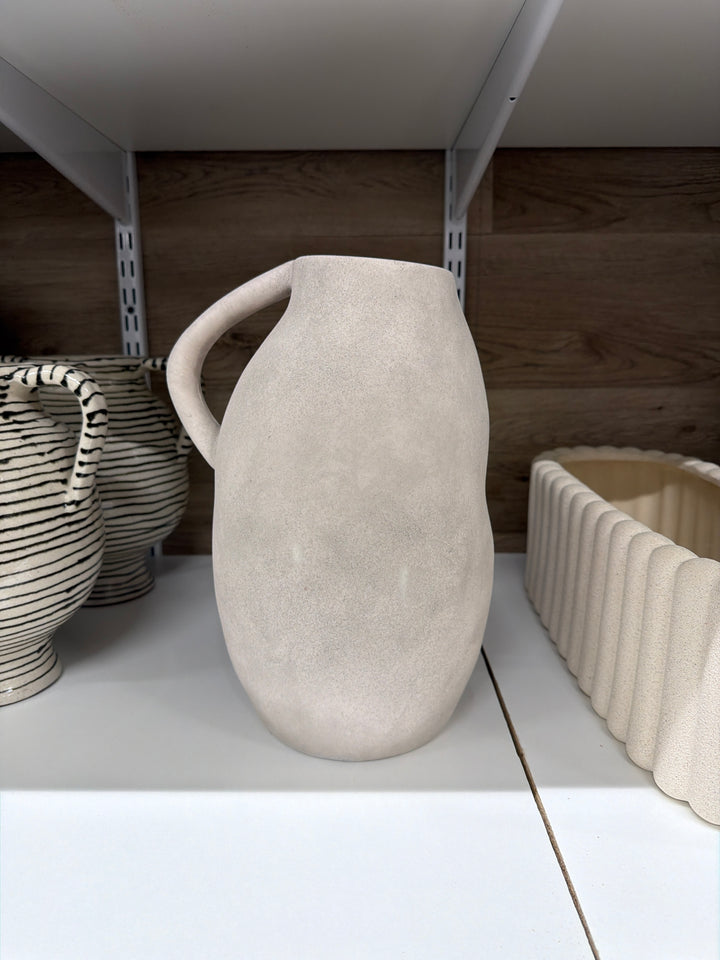 Round Terracotta Vase