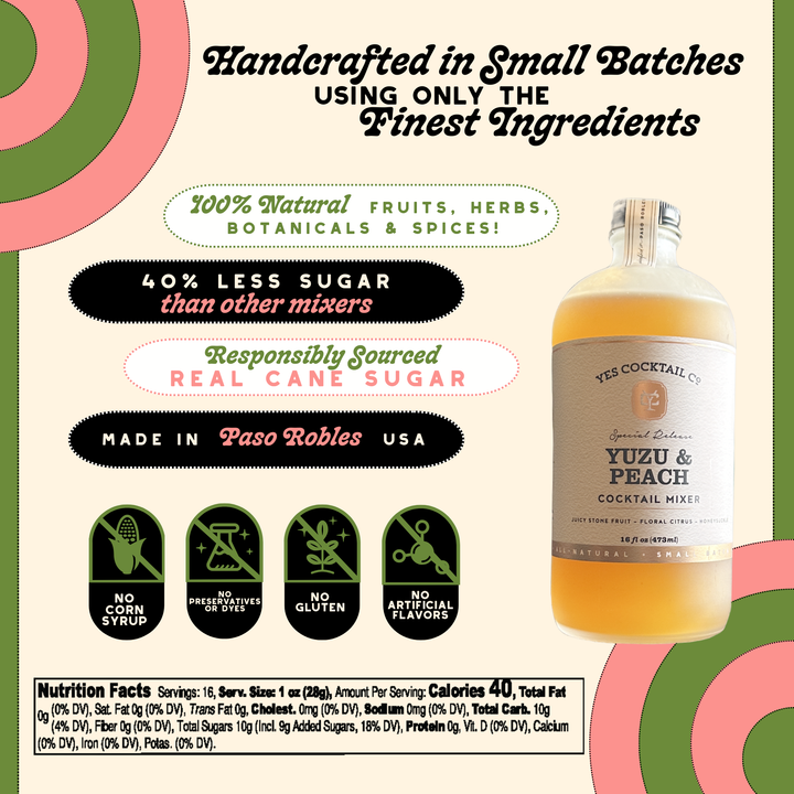Yuzu & Peach Cocktail Mixer