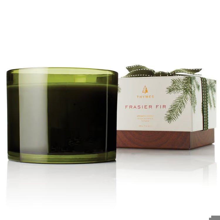 Frasier Fir 17oz Poured Candle 3-wick Green