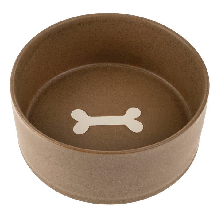 Large Pottery Pet Bowl, Earth