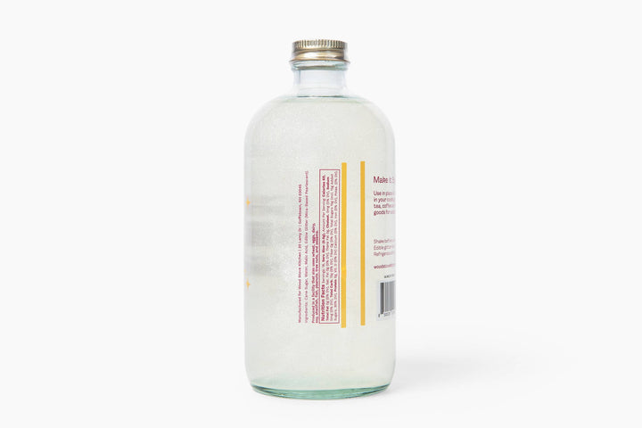 simple syrup drink mixer with edible glitter