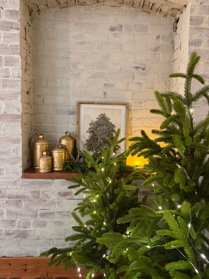 GOLD METAL TIBETAN INSPIRED DECORATIVE COW BELLS