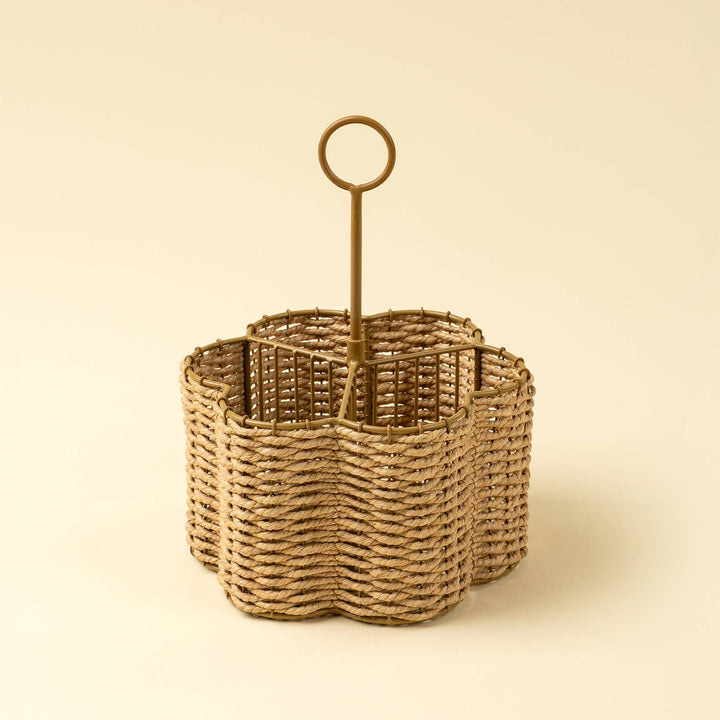 Woven Scalloped Cutlery Holder