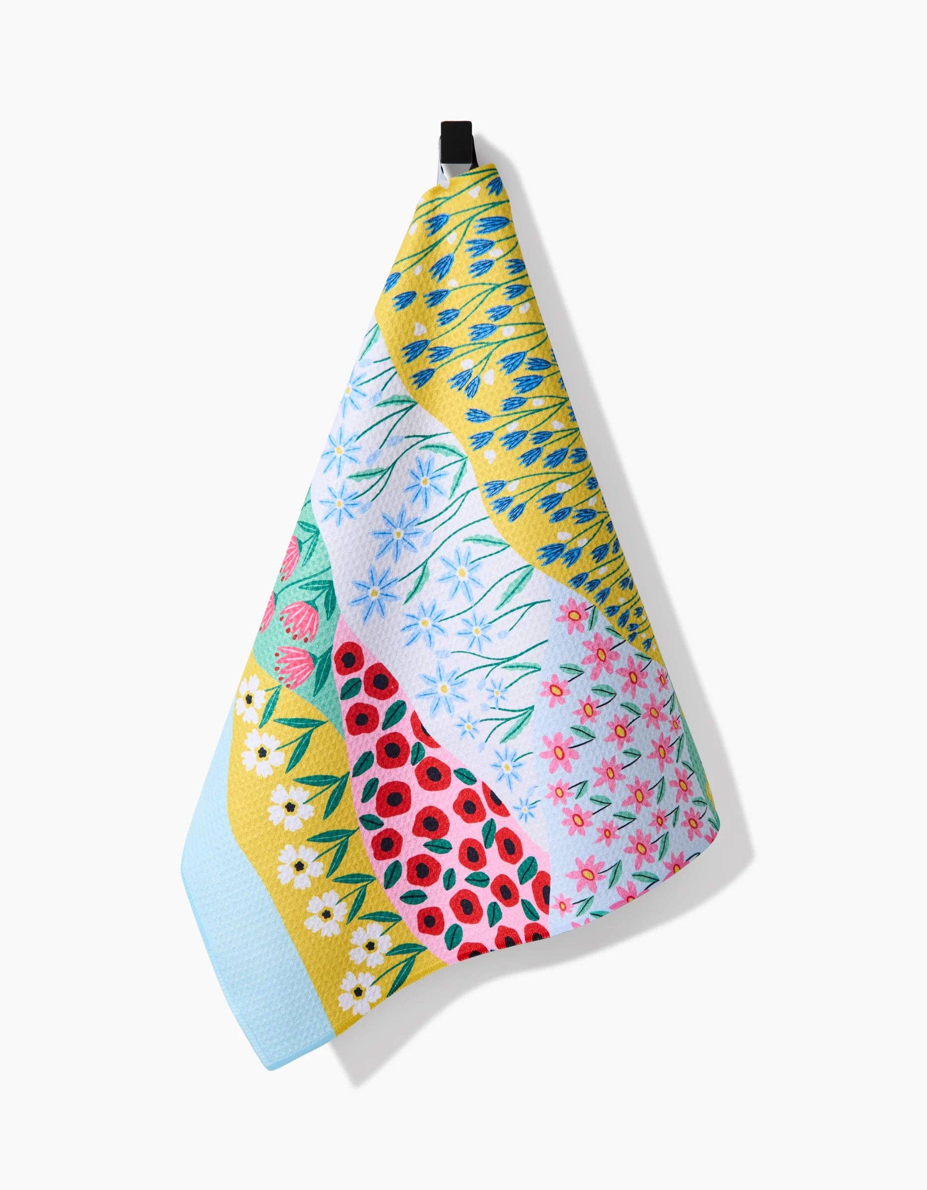 Spring Wavy Leaves Tea Towel - Thumbnail 4