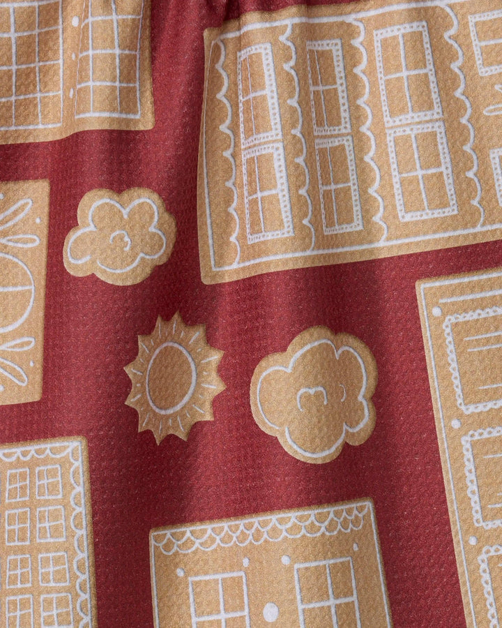 Gingerbread City Geometry Towel