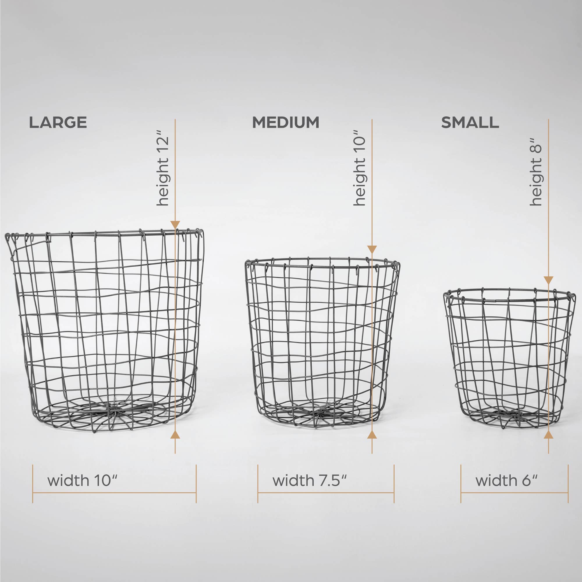 Round Iron Basket: Large - Thumbnail 5