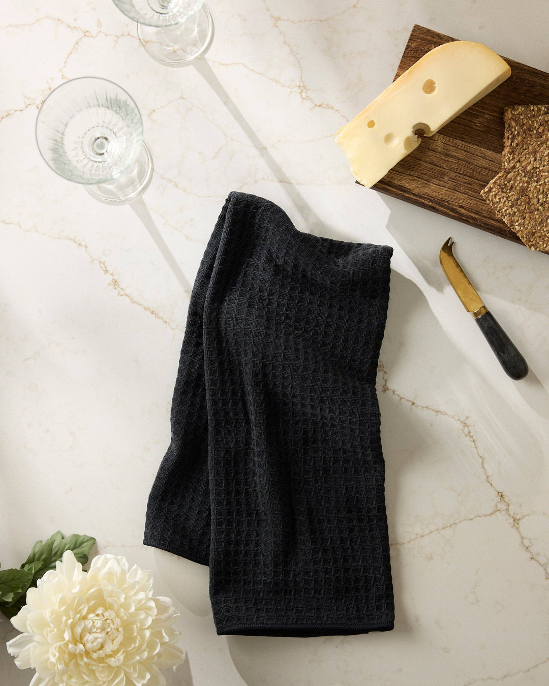onyx truffle geometry hand towel