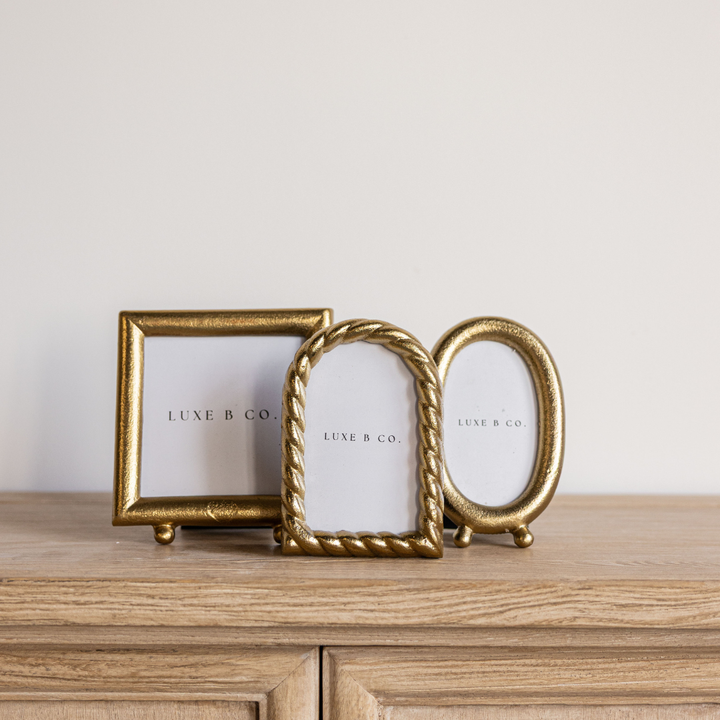 Brushed Brass Photo Frame: Square