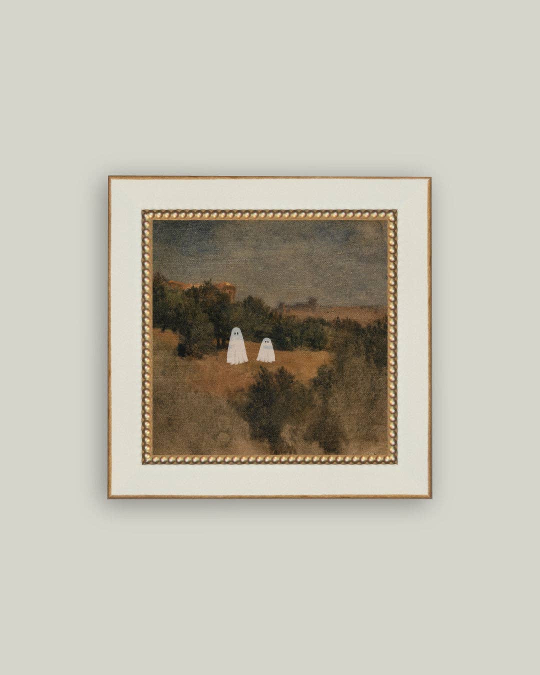 Haunted Desert Framed Antique Art: 5x5